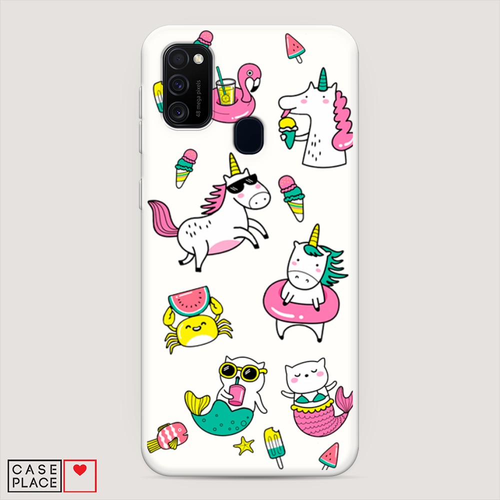 

Чехол Awog на Samsung Galaxy M30s/M21 "На отдыхе", Разноцветный, 29857-1