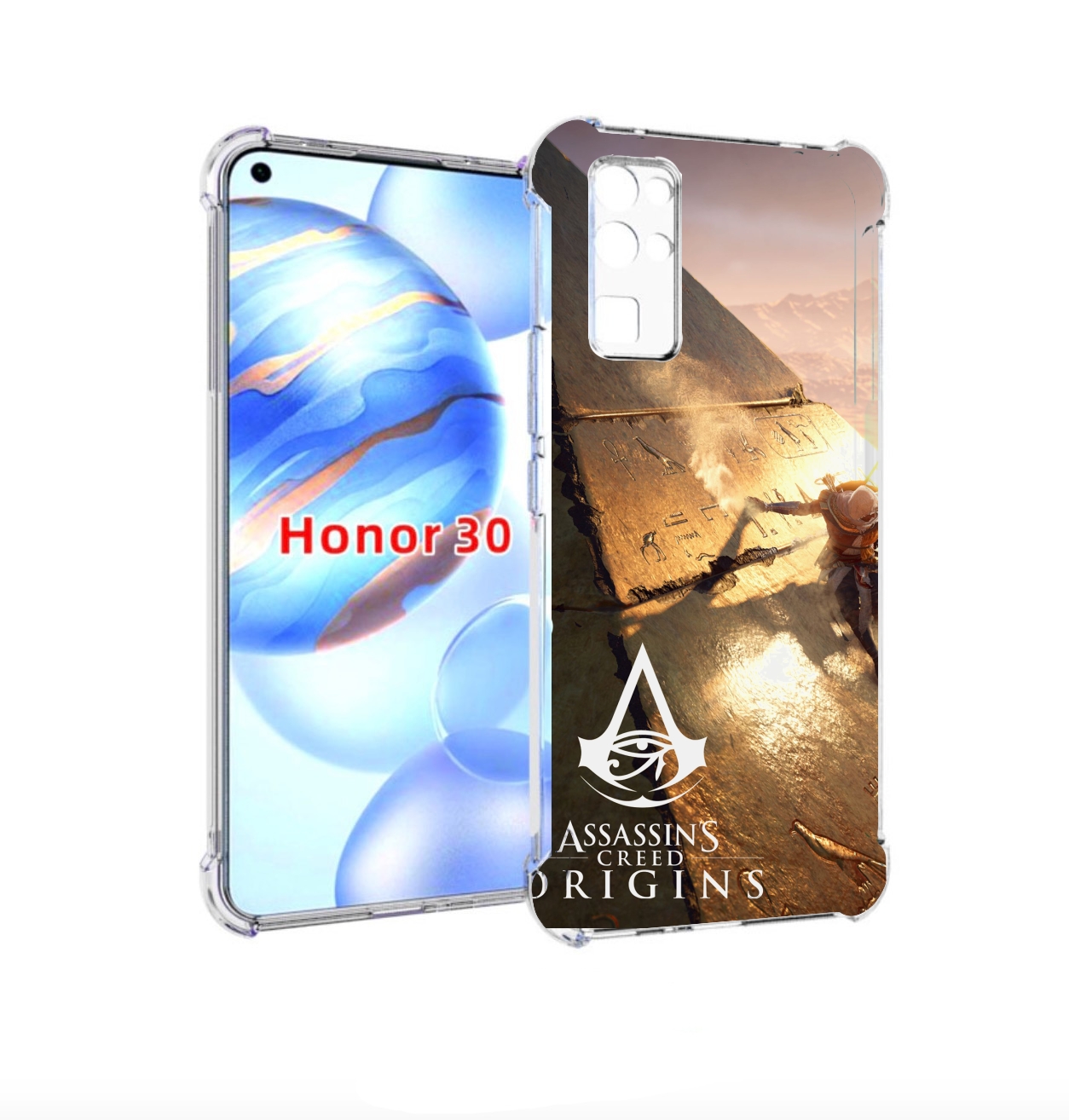

Чехол бампер MyPads Assassin's Creed Origins для Honor 30 (BMH-A, Прозрачный, Tocco