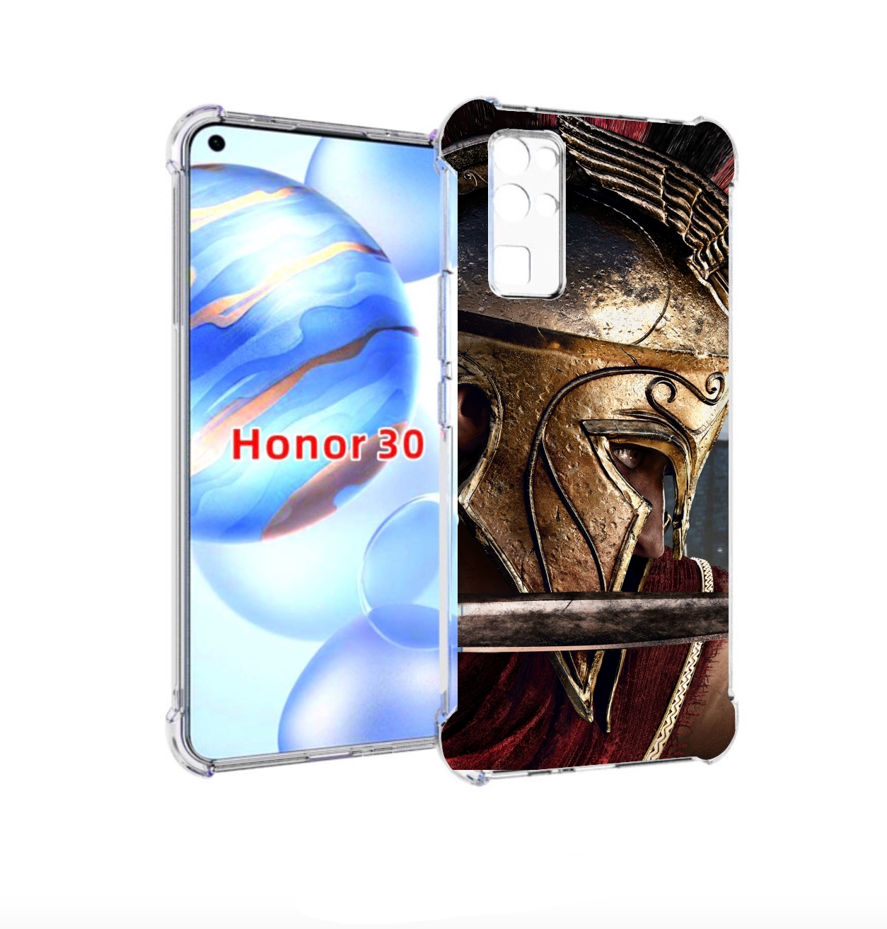 

Чехол бампер MyPads Assassin's Creed Odyssey для Honor 30 (BMH-A, Прозрачный, Tocco