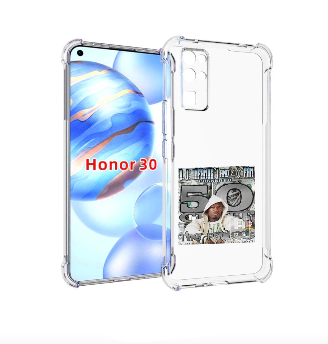 

Чехол бампер MyPads 50 Cent - The Payback для Honor 30 (BMH-AN10, Прозрачный, Tocco