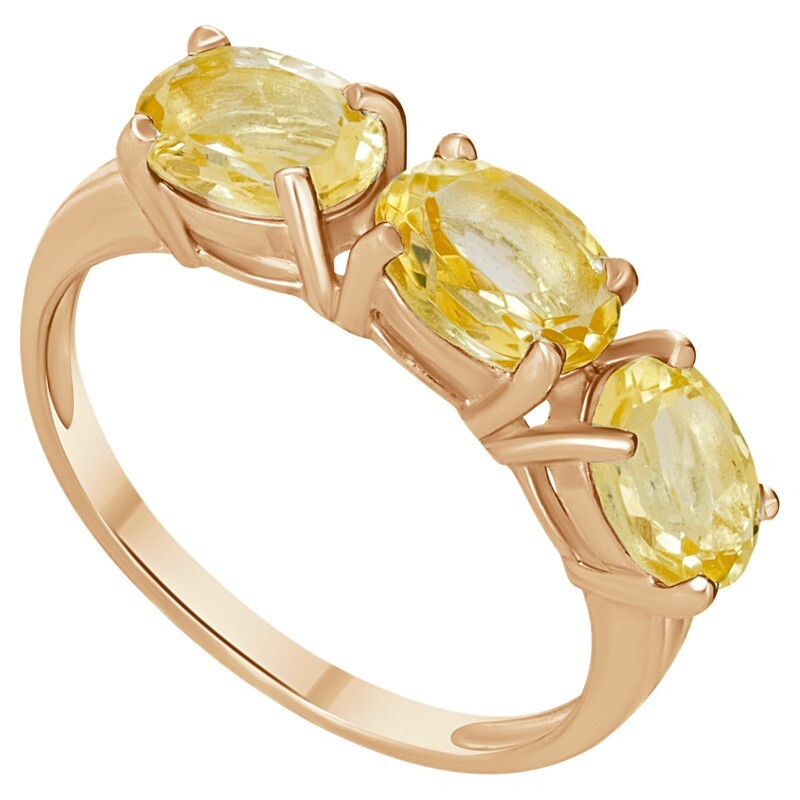 

Кольцо из серебра с цитрином р., LAZURIT-ONLINE 793203, 793203