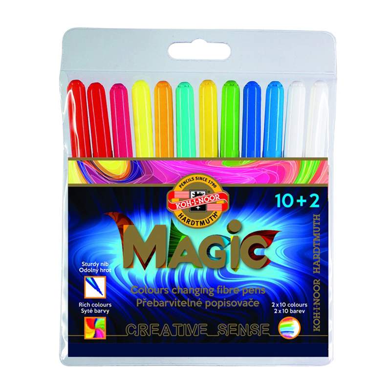 

Набор фломастеров Koh-I-Noor "Magic", арт. 171447, 12 цв х 3 упак., Разноцветный