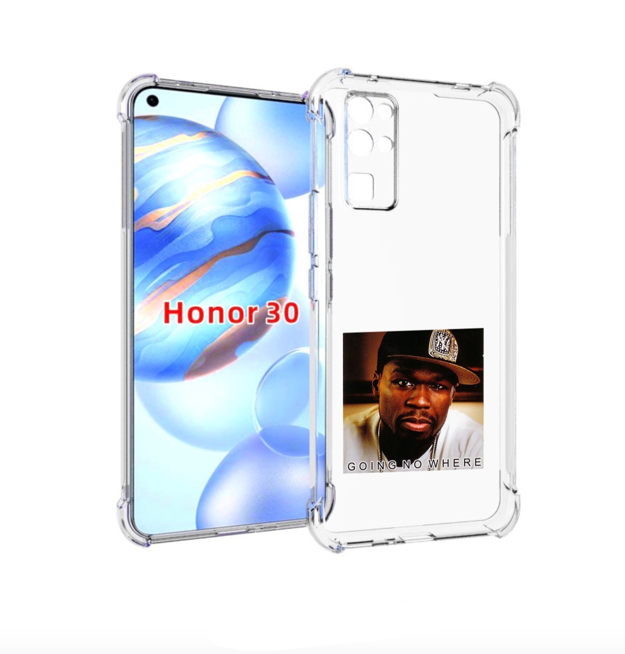 

Чехол бампер MyPads 50 Cent - Going No Where для Honor 30 (BMH-A, Прозрачный, Tocco