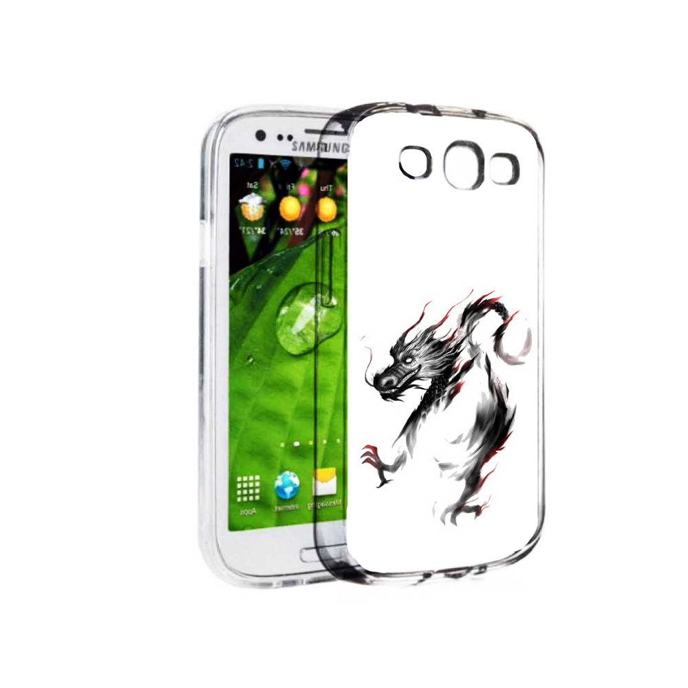 

Чехол MyPads Tocco для Samsung Galaxy S3 черный дракон (PT123108.507.690), Прозрачный, Tocco