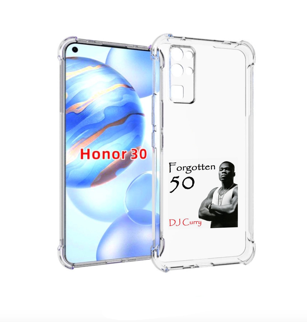 Чехол бампер MyPads 50 Cent - Forgotten 50 для Honor 30 (BMH-AN1