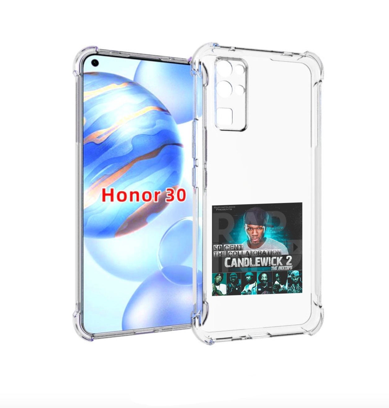 

Чехол бампер MyPads 50 Cent - CandleWick 2 для Honor 30 (BMH-AN1, Прозрачный, Tocco