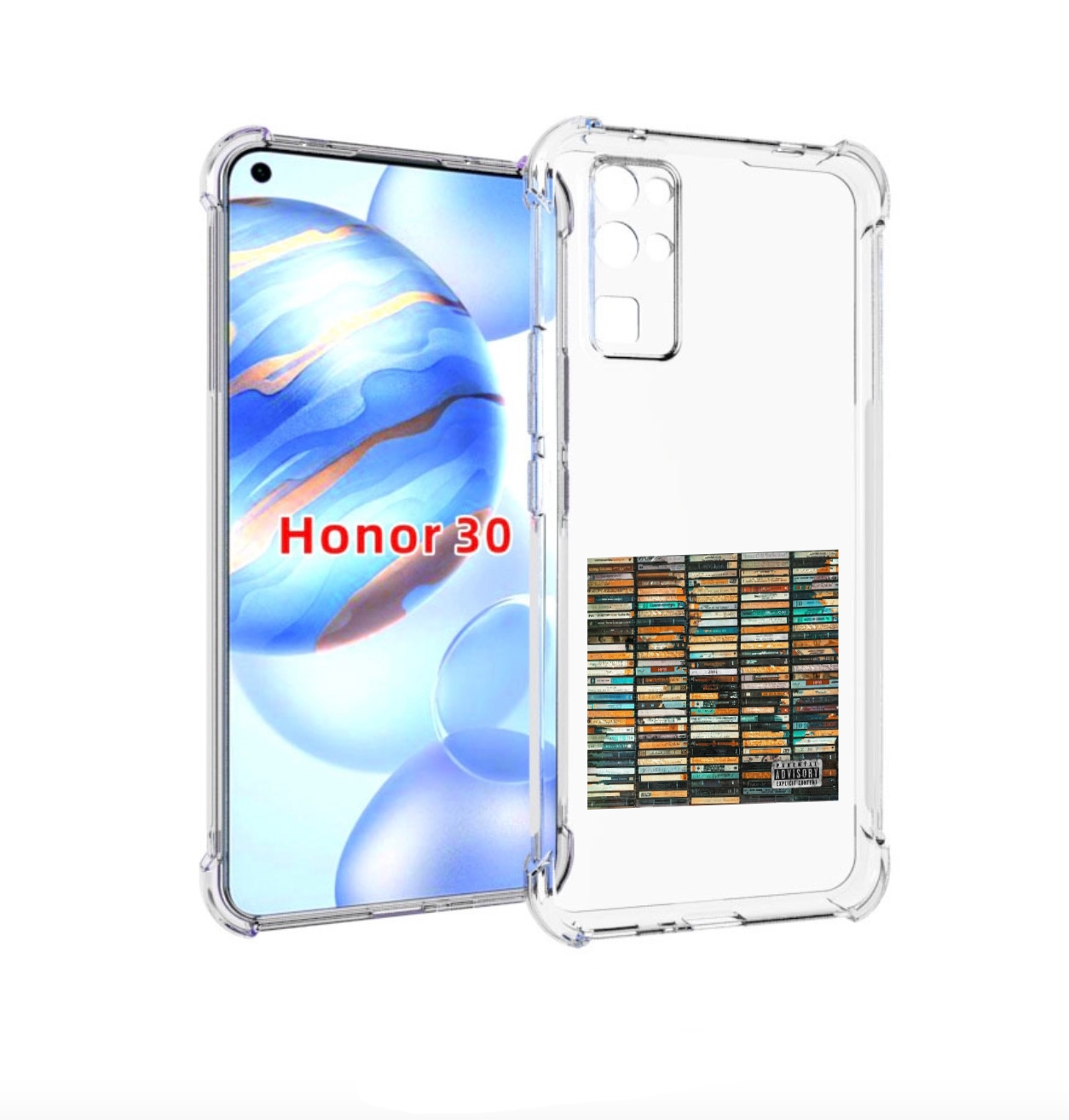 

Чехол бампер MyPads 2004 Скриптонит для Honor 30 (BMH-AN10) прот, Прозрачный, Tocco