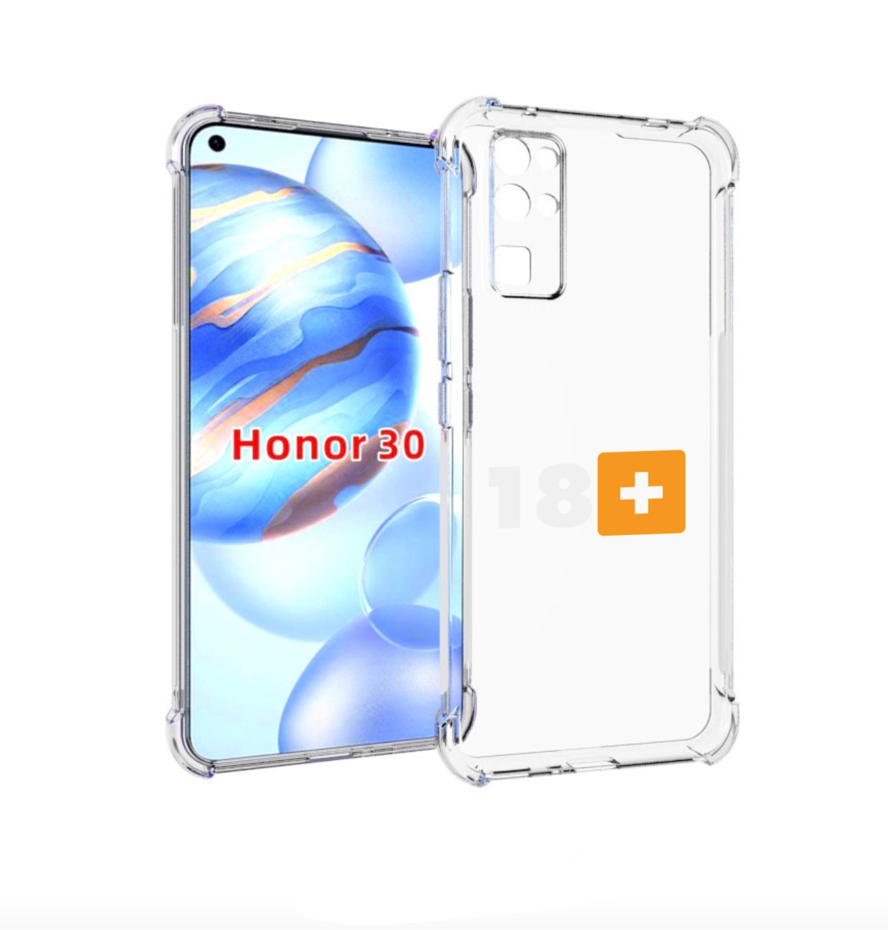 Чехол бампер MyPads 18+ для Honor 30 (BMH-AN10) противоударный