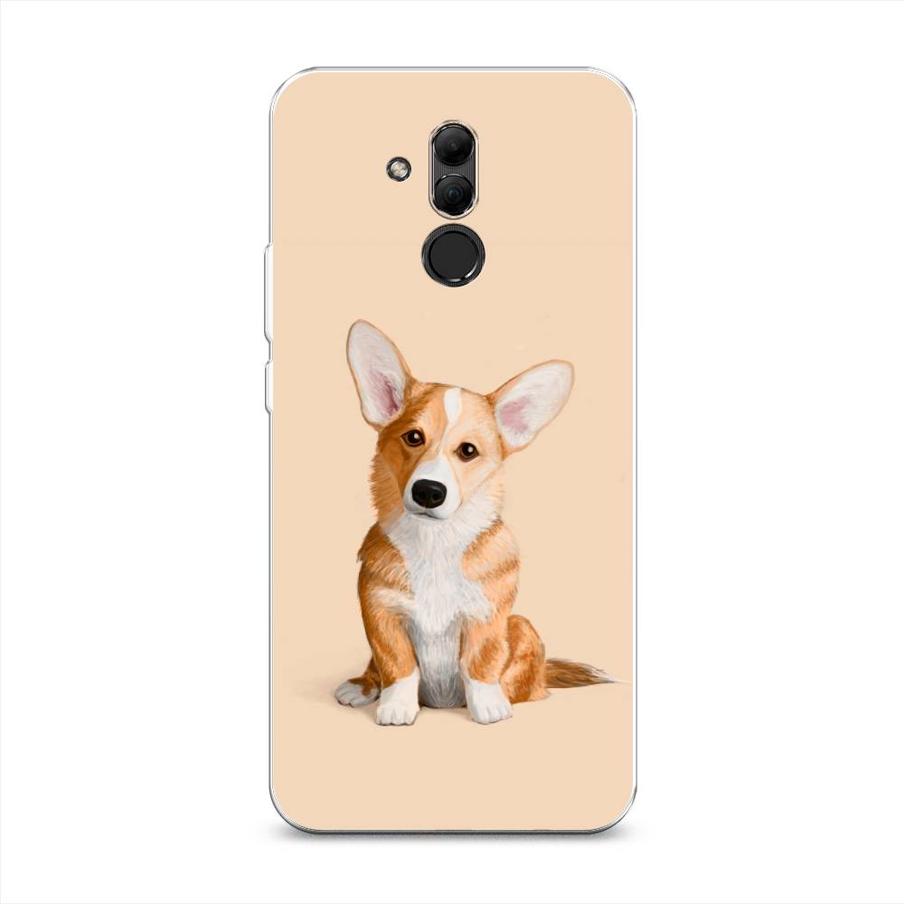 

Чехол на Huawei Mate 20 Lite "Грустный Корги", Коричневый;бежевый, 66650-1