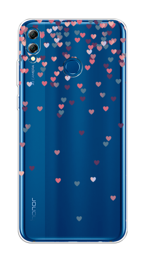 

Чехол на Honor 8X Max "Посыпка сердечки", Розовый;фиолетовый, 66550-3