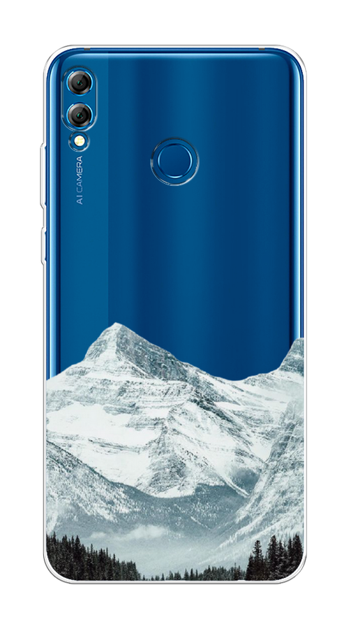 

Чехол на Honor 8X Max "Горы арт 1", Белый;зеленый, 66550-2