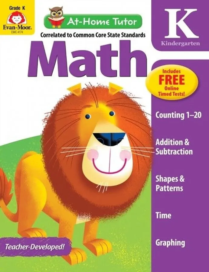 

Книга At-Home Tutor: Math, Grade K