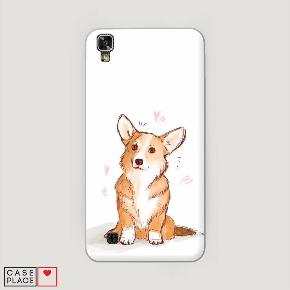

Чехол Awog на LG X Power (K220DS) "Корги любовь", Бежевый;белый, 82350-1