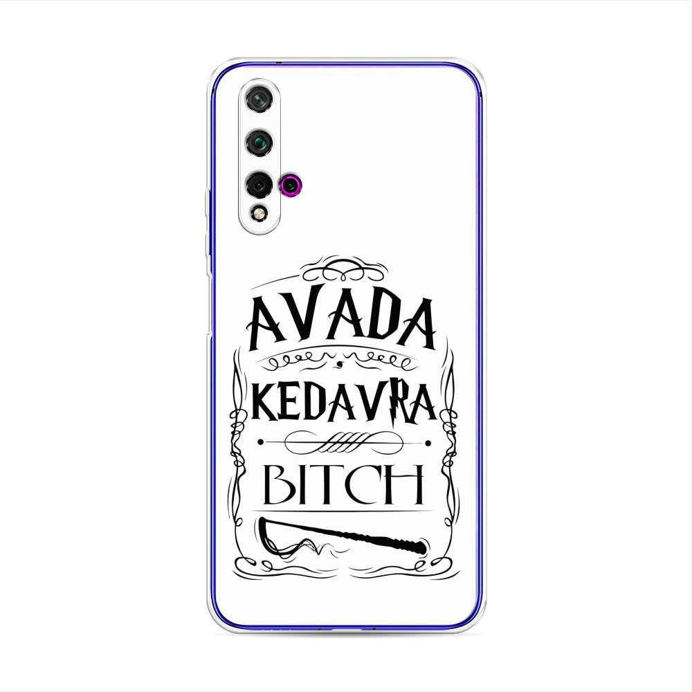 

Чехол для Huawei Nova 5T/Honor 20 "Avada kedavra bitch", Белый;серый;черный, 610550-6