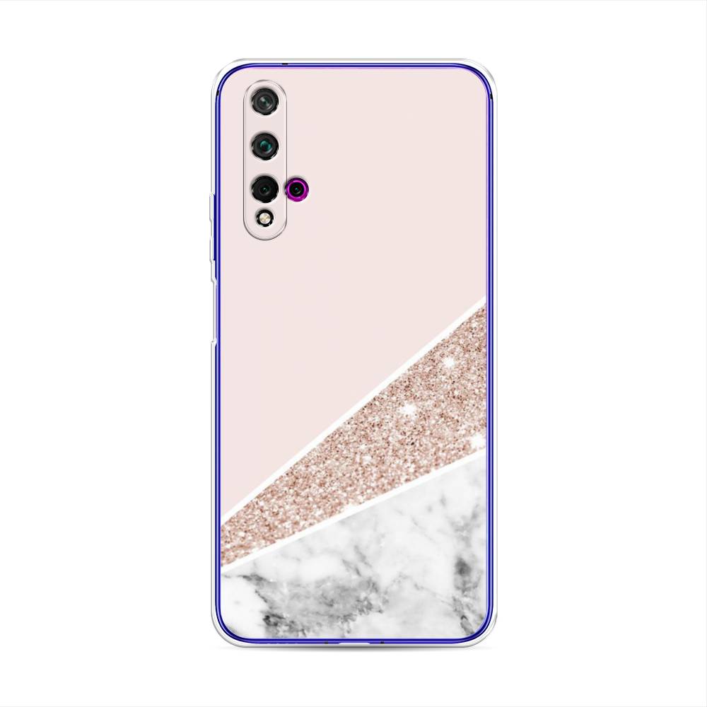 

Чехол для Huawei Nova 5T/Honor 20 "Блестящий розовый мрамор", 610550-3