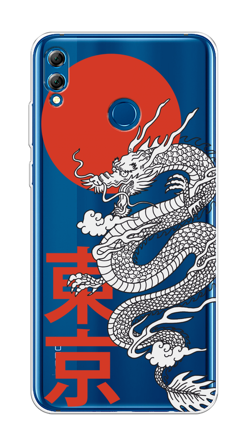 

Чехол на Honor 8X Max "Китайский дракон", Черный;красный;белый, 66550-1