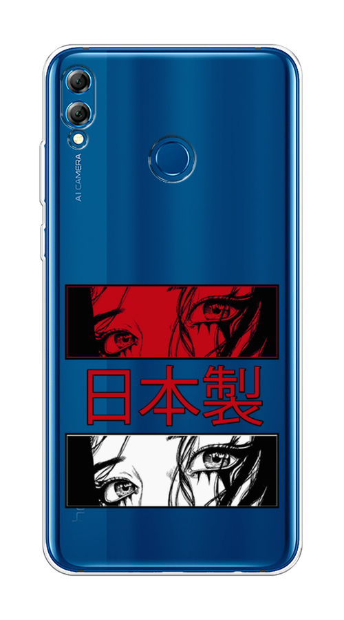 

Чехол на Honor 8X Max "Аниме глаза манга", Красный;белый;черный, 66550-4