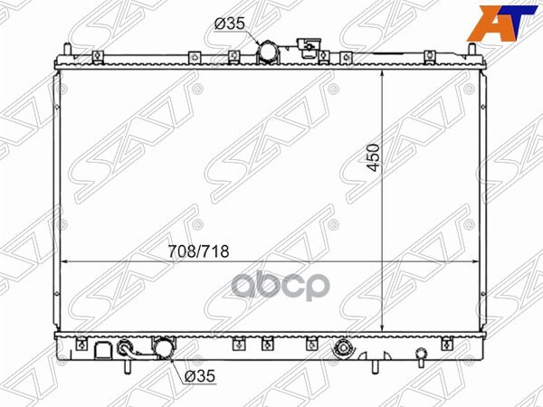 

SAT Радиатор MITSUBISHI RVR/CHARIOT GRANDIS 99-03