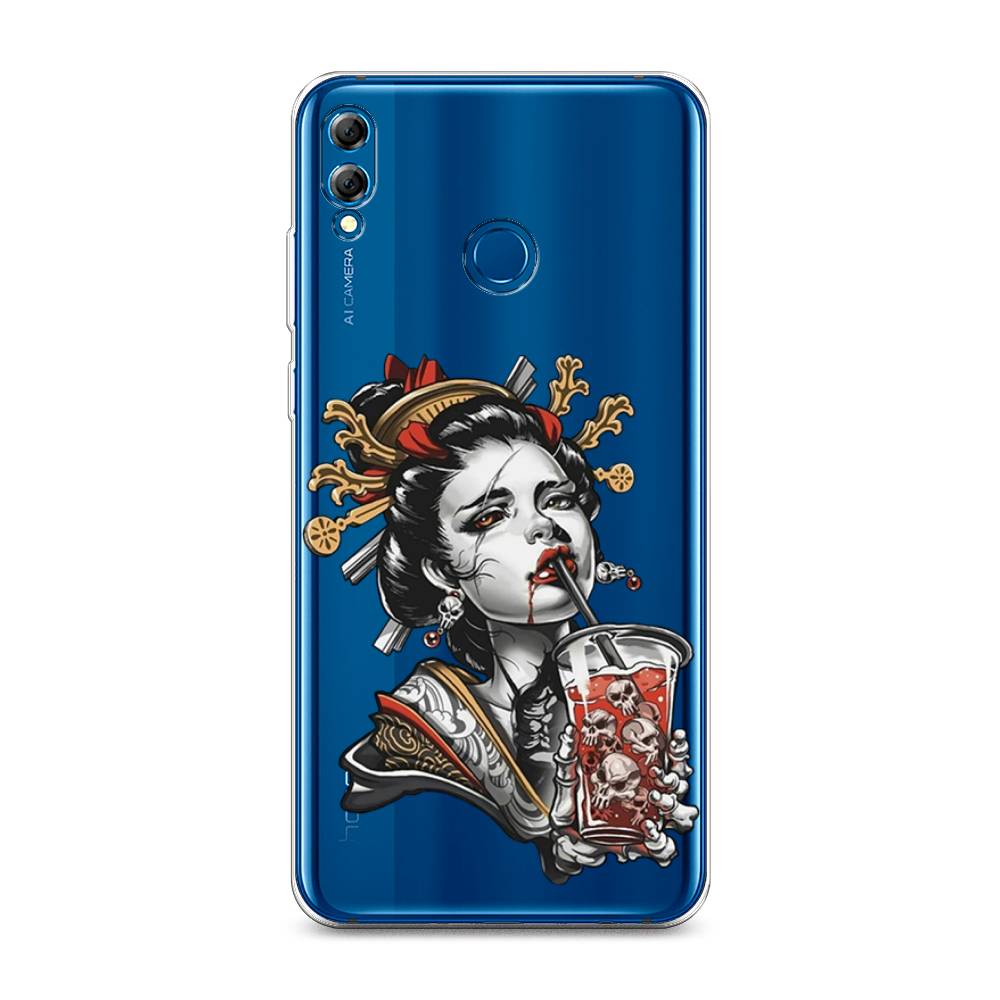 

Чехол на Honor 8X Max "Опасная гейша", Красный;черный;серый, 66550-4