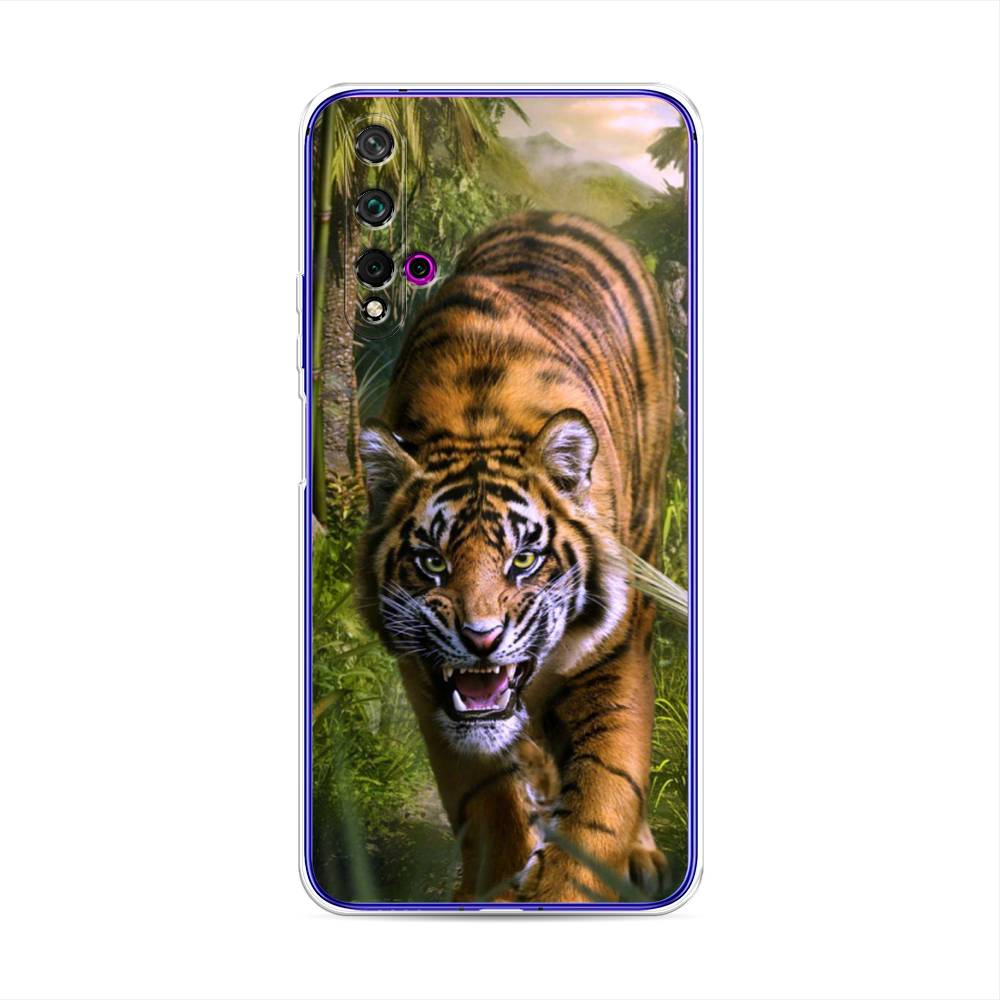 

Чехол для Huawei Nova 5T/Honor 20 "Тигр в джунглях 2", Оранжевый;зеленый, 610550-1