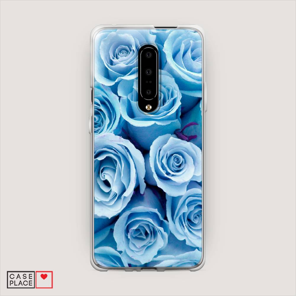 

Чехол Awog на OnePlus 7 Pro / ВанПлас 7 Pro "Лазурные розы", Голубой, 150850-8