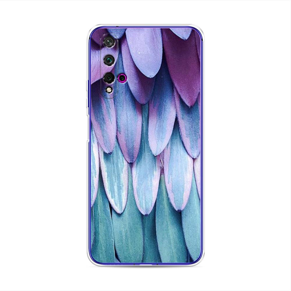 

Чехол для Huawei Nova 5T/Honor 20 "Синее перо", Фиолетовый;голубой, 610550-3