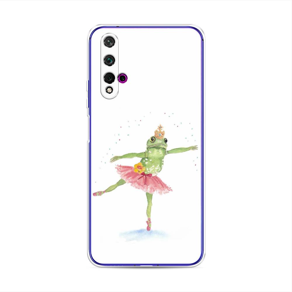 

Чехол для Huawei Nova 5T/Honor 20 "Лягушка-балерина", Зеленый, 610550-4