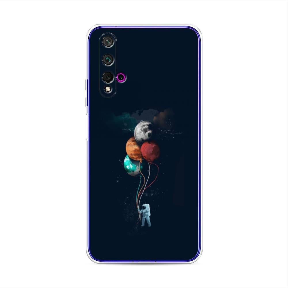 

Чехол для Huawei Nova 5T/Honor 20 "Космонавт с шариками", Разноцветный, 610550-4