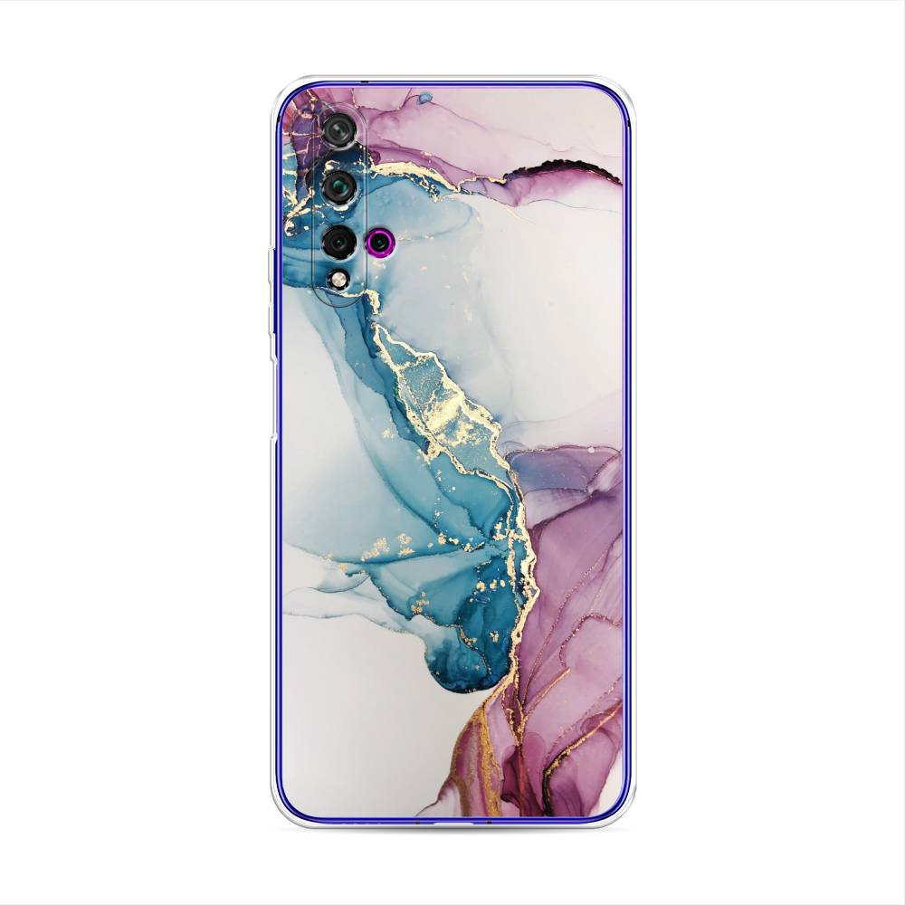 

Чехол для Huawei Nova 5T/Honor 20 "Розовые разводы рисунок", 610550-3