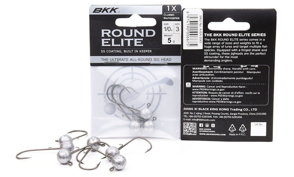 

Джиг-головка BKK Round Elite-Classic Bait Keeper (A-EA-3140) -25g, #3/0 (3шт)