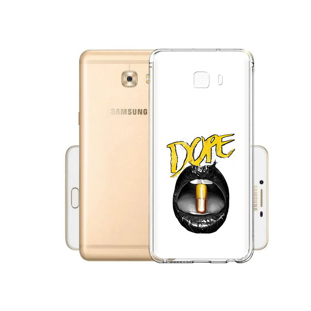 

Чехол MyPads Tocco для Samsung Galaxy C9 Pro губы, Прозрачный, Tocco
