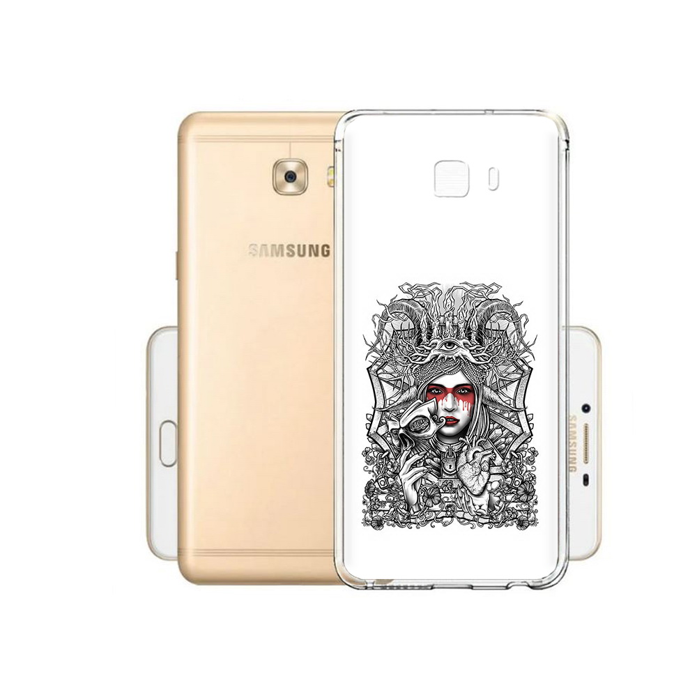 

Чехол MyPads Tocco для Samsung Galaxy C9 Pro грусная девушка, Прозрачный, Tocco