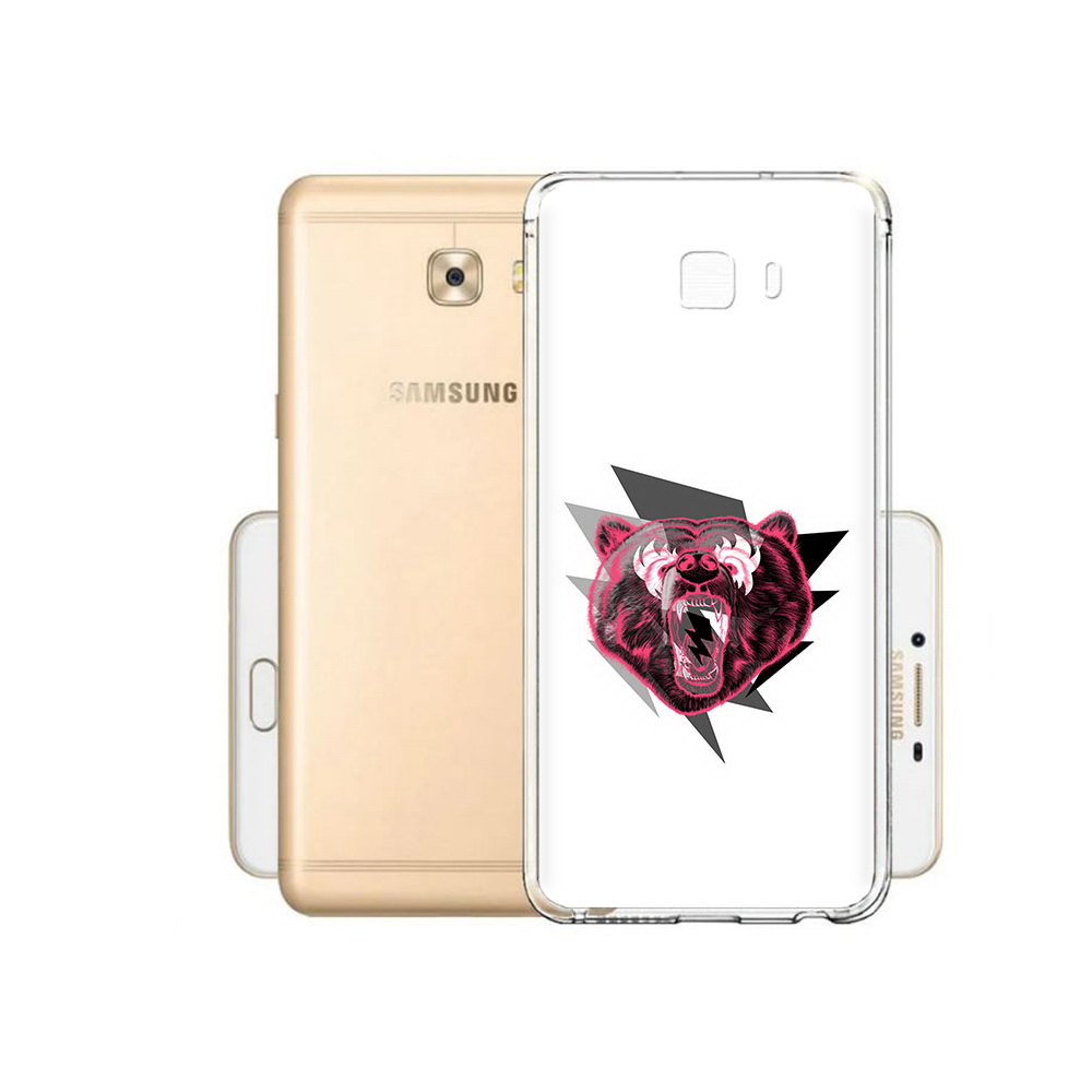 

Чехол MyPads Tocco для Samsung Galaxy C9 Pro грозовой медведь, Прозрачный, Tocco