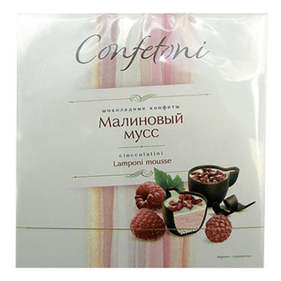 

Конфеты Confashion шоколадные малиновый, ореховый мусс 104 г
