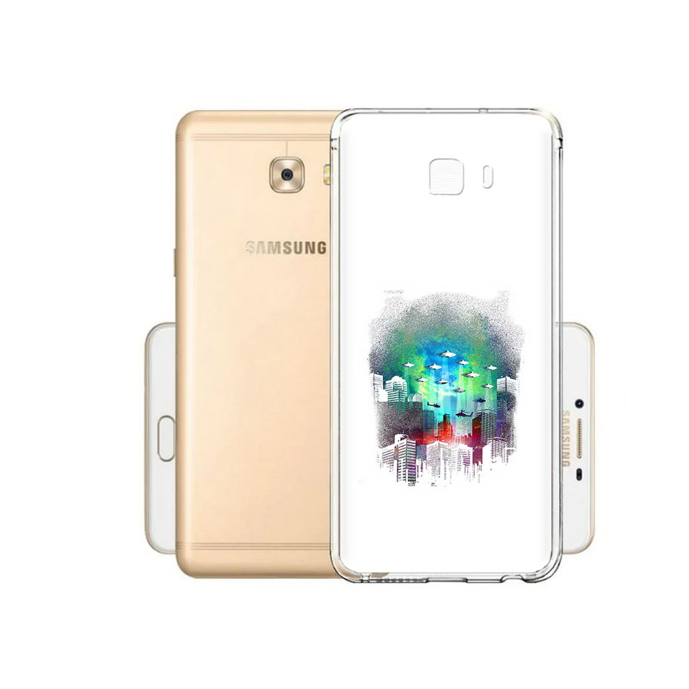 

Чехол MyPads Tocco для Samsung Galaxy C9 Pro город в свечении, Прозрачный, Tocco