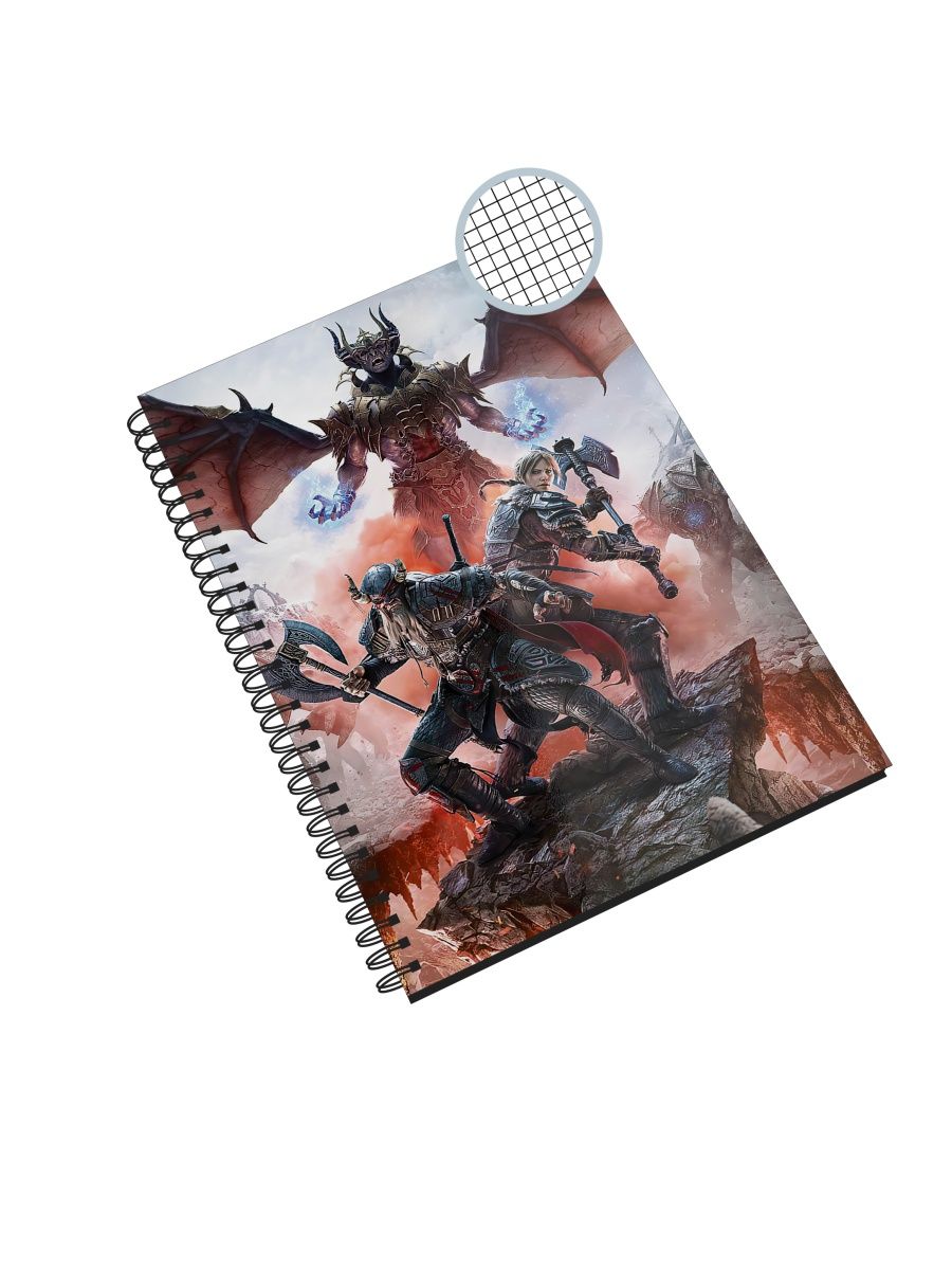 

Блокнот Каждому Своё "Skyrim/Скайрим/The elder scrolls" NP-GMSK1-A5/2 A5 48л в клетку, NP-GMSK1-A5/2