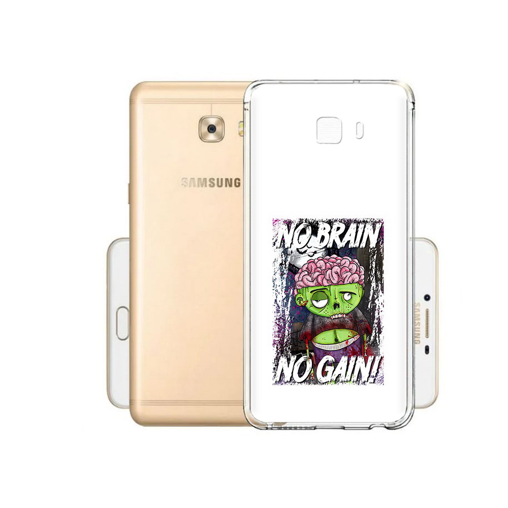 Чехол MyPads Tocco для Samsung Galaxy C9 Pro с темой Глупый зомби.