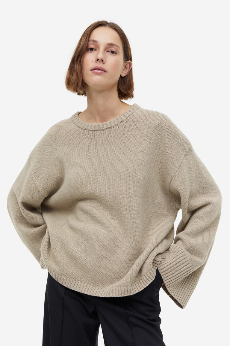 

Джемпер женский H&M 1135313001 бежевый L (доставка из-за рубежа), 1135313001