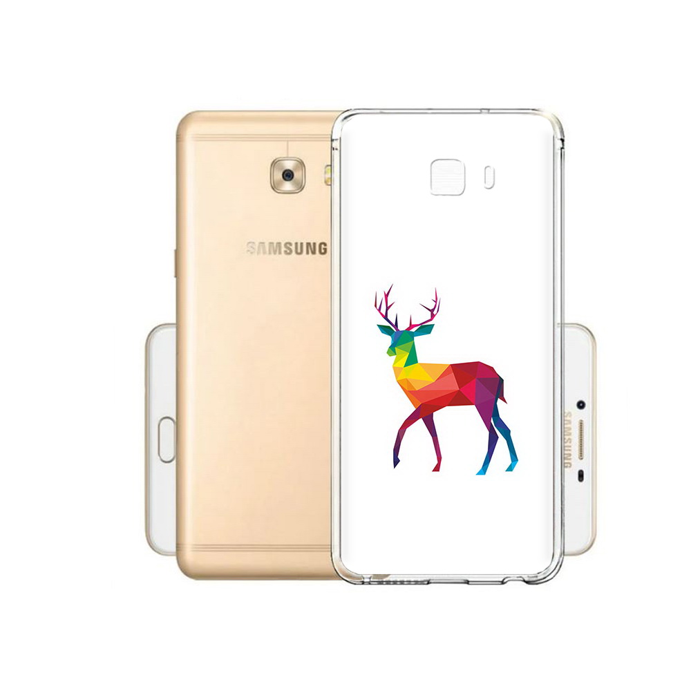 

Чехол MyPads Tocco для Samsung Galaxy C9 Pro геометрический олень, Прозрачный, Tocco