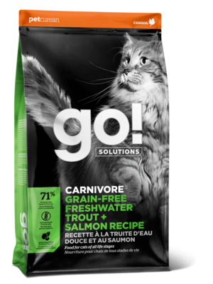 фото Сухой корм для кошек и котят go! sensitivity + shine, форель, лосось., 3,63кг