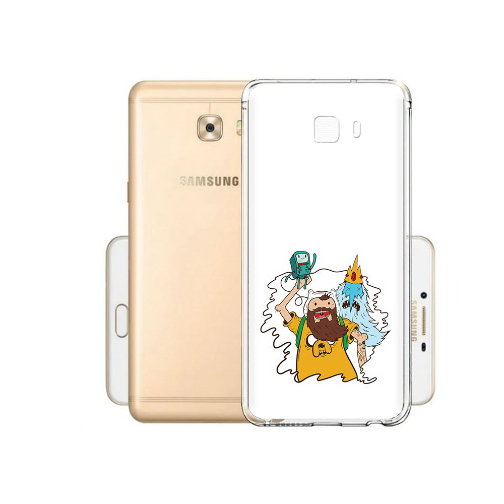 

Чехол MyPads Tocco для Samsung Galaxy C9 Pro время приключений старый Финн, Прозрачный, Tocco