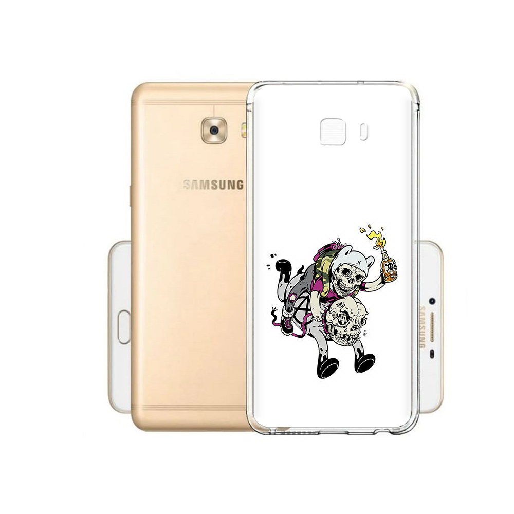 

Чехол MyPads Tocco для Samsung Galaxy C9 Pro время приключений скелеты, Прозрачный, Tocco