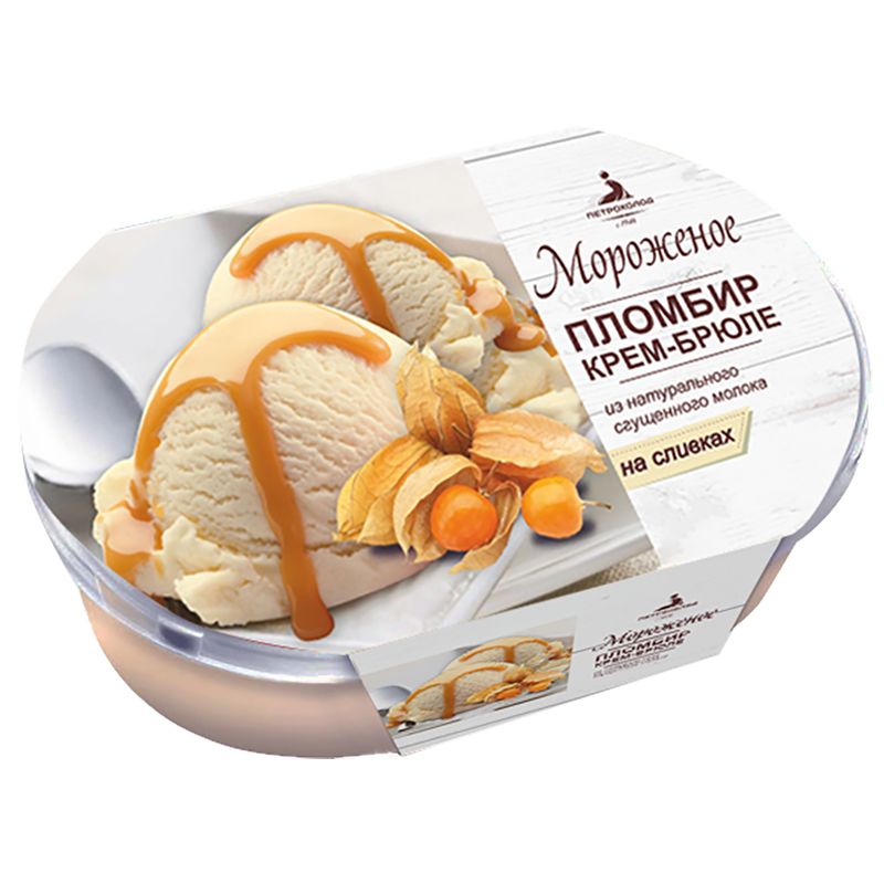

Мороженое пломбир Пломбир на сливочках Крем-брюле 400 г