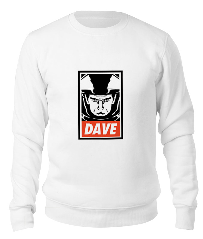 

Свитшот унисекс Printio Dave (2001: a space odyssey) белый M, Dave (2001: a space odyssey)