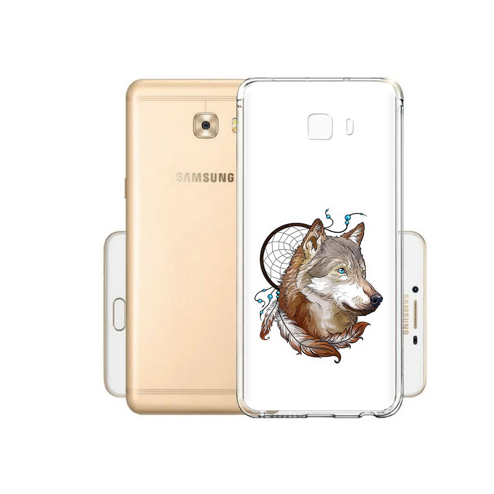 

Чехол MyPads Tocco для Samsung Galaxy C9 Pro волк и ловец снов, Прозрачный, Tocco