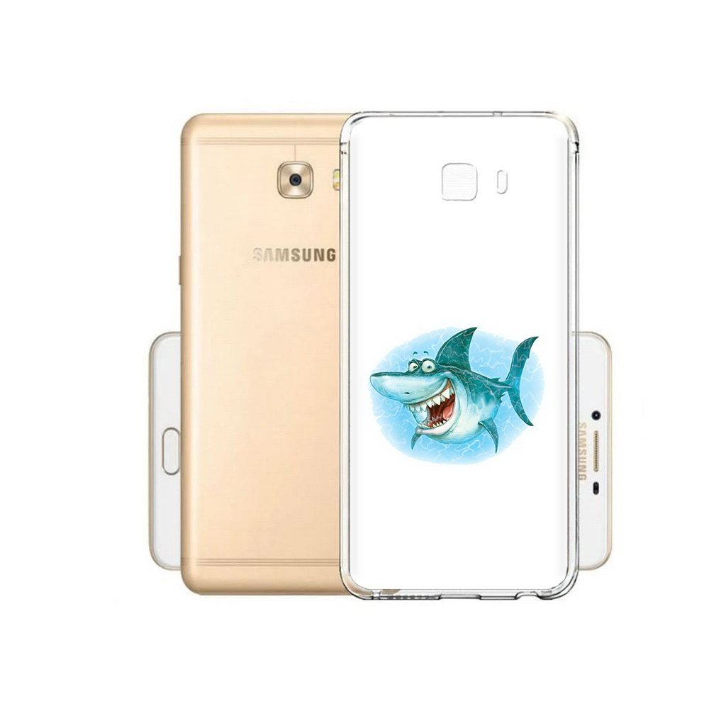 

Чехол MyPads Tocco для Samsung Galaxy C9 Pro веселая акула, Прозрачный, Tocco