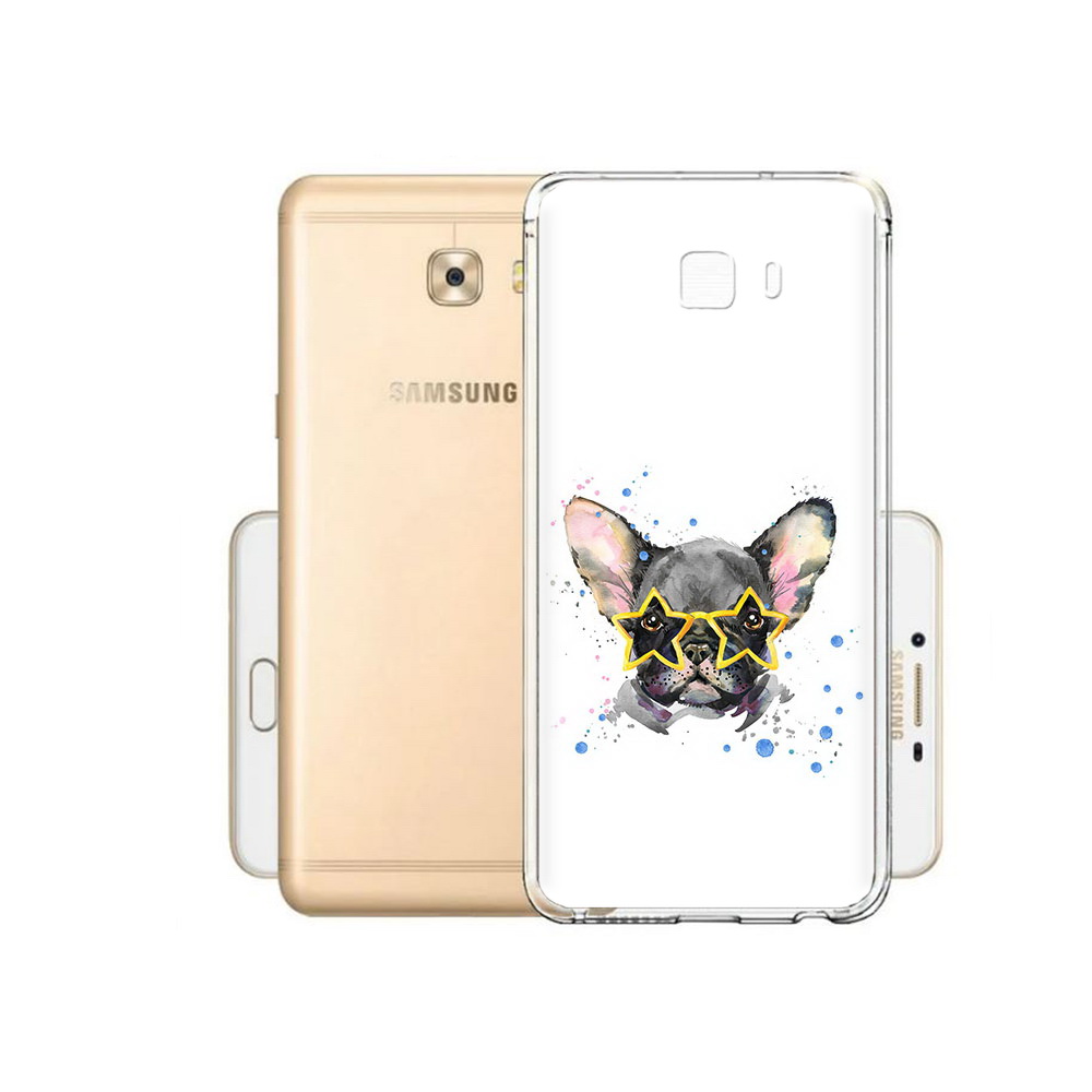 

Чехол MyPads Tocco для Samsung Galaxy C9 Pro буля в очках, Прозрачный, Tocco