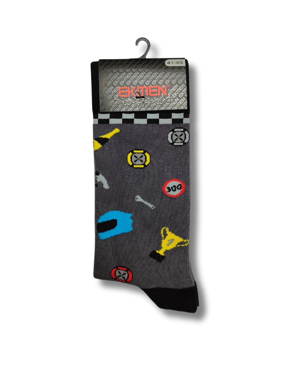 Носки мужские EKMEN НМ-015-э серые 41-45