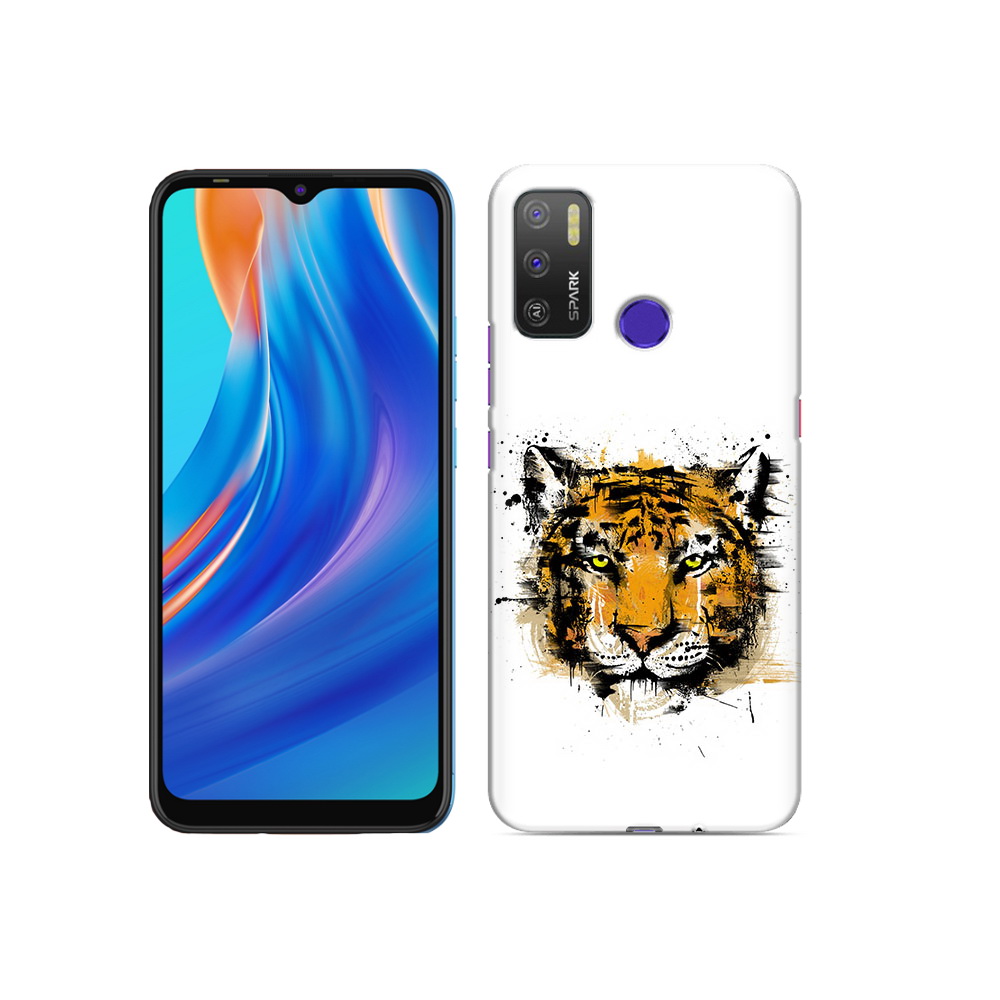 

Чехол MyPads Tocco для Tecno Spark 5 Air тигруля, Прозрачный, Tocco
