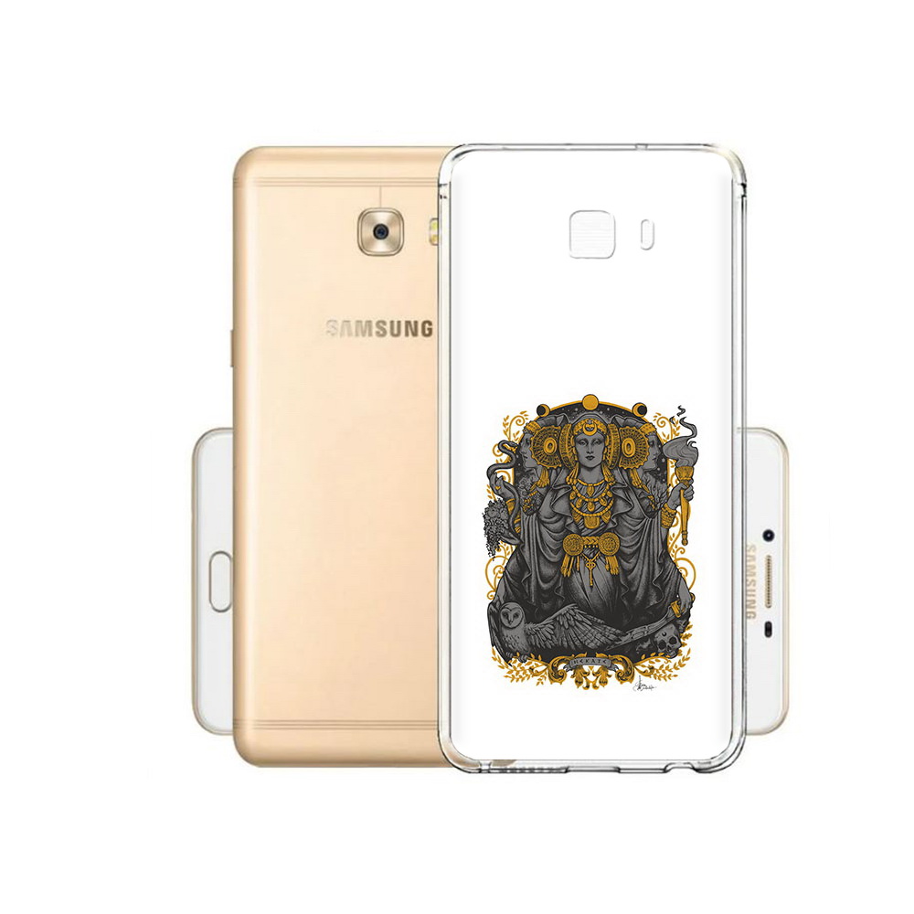 

Чехол MyPads Tocco для Samsung Galaxy C9 Pro божество с золотыми элементами, Прозрачный, Tocco